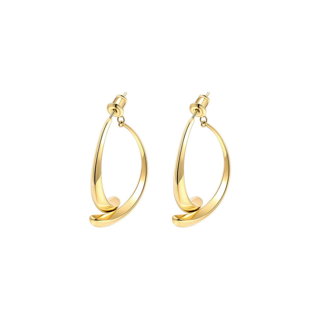 Full Sail Gold Earrings - 0cm