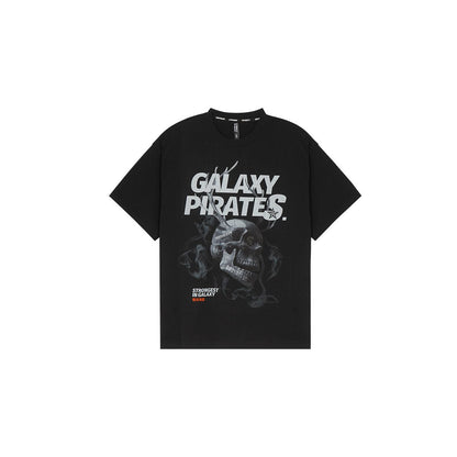Galaxy Pirates Oversized Black Tee - 0cm