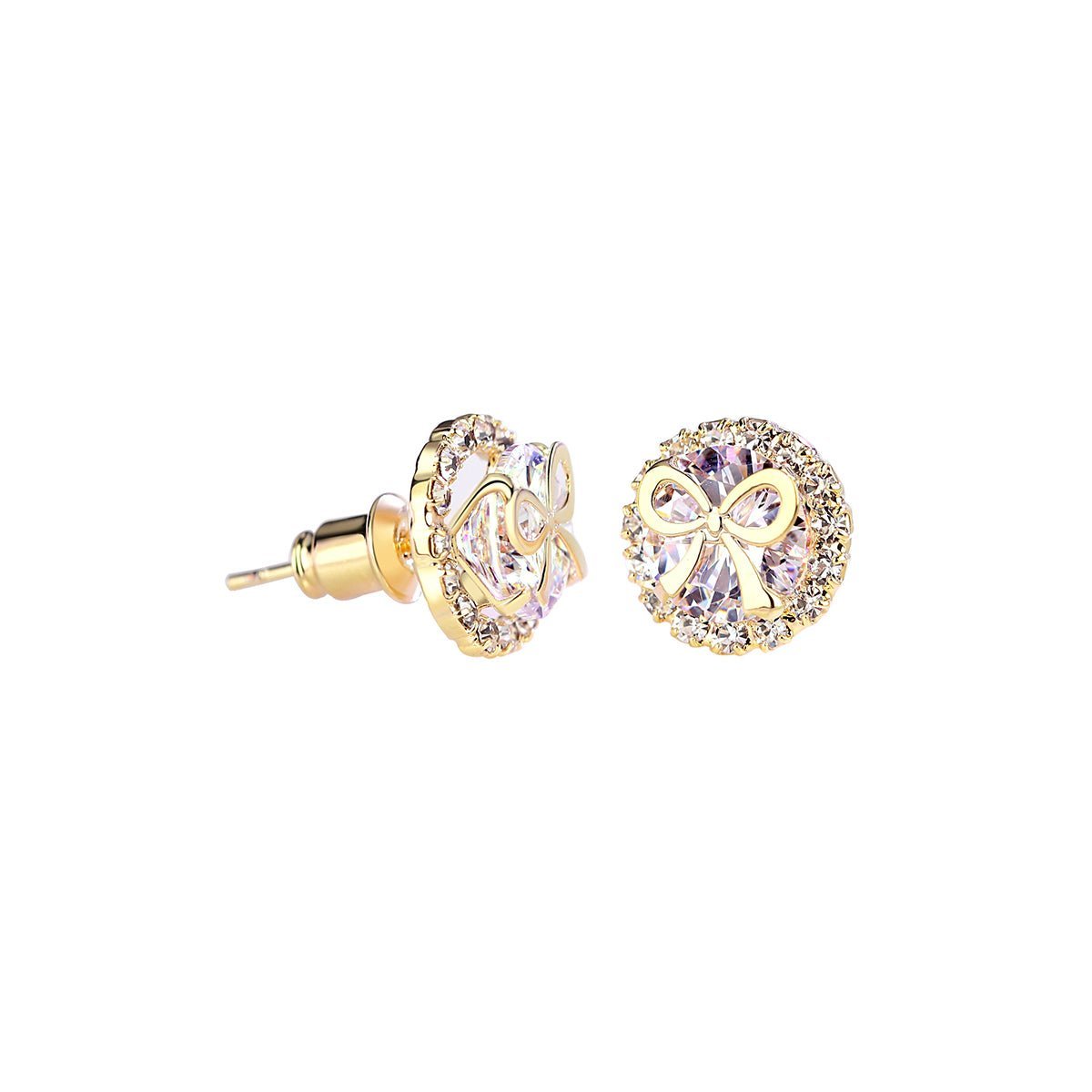 Gifted Bow Gold Earrings 0cm