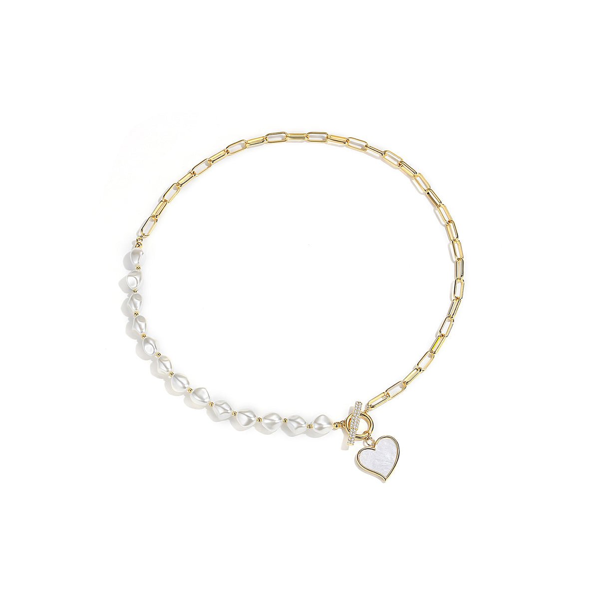 Heart In Peace Gold Necklace 0cm