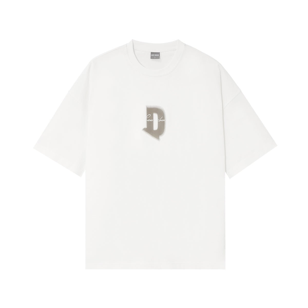 Less Classic Logo print Relaxed Fit White Tee 0cm