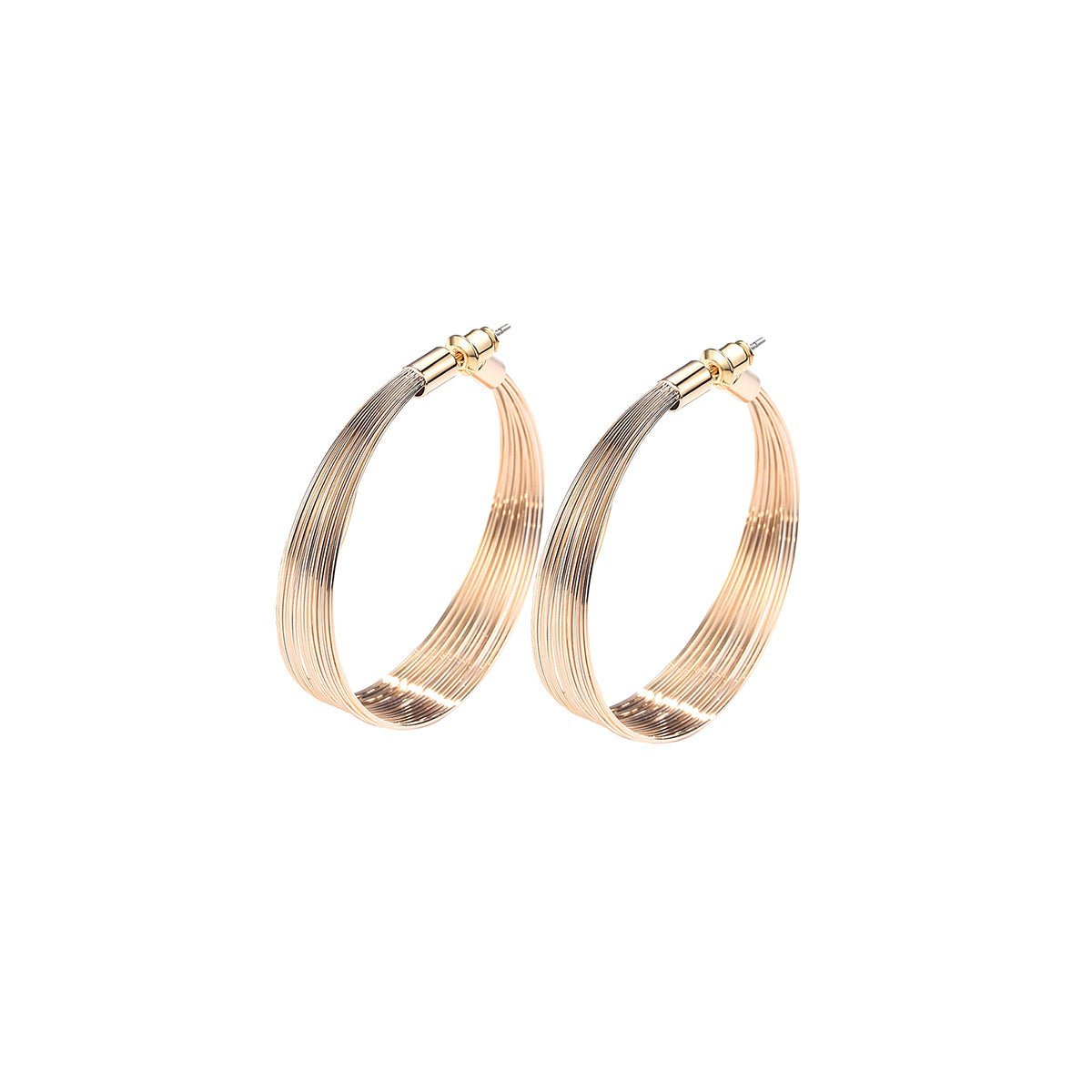 Light Beam Gold Earrings 0cm