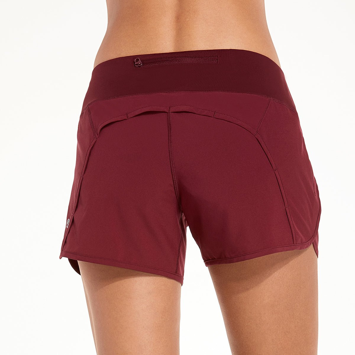 Lightweight Quick Dry Athletic Liner Wine Workout Shorts - 0cm