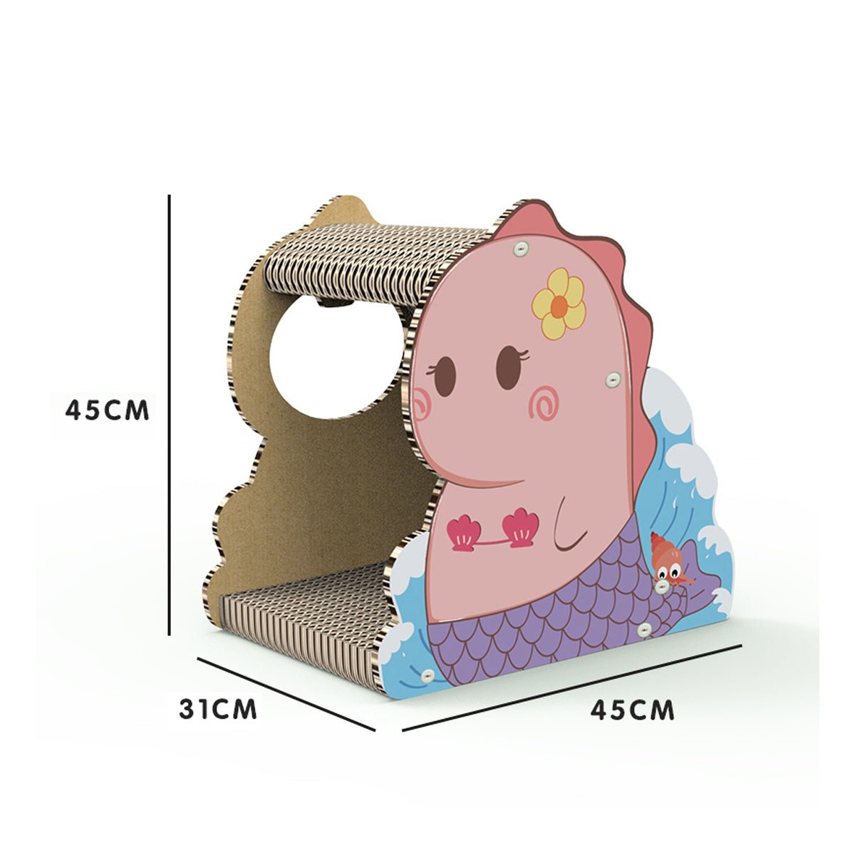 Little Dinosaur Pink Cat Scratching Board 0cm