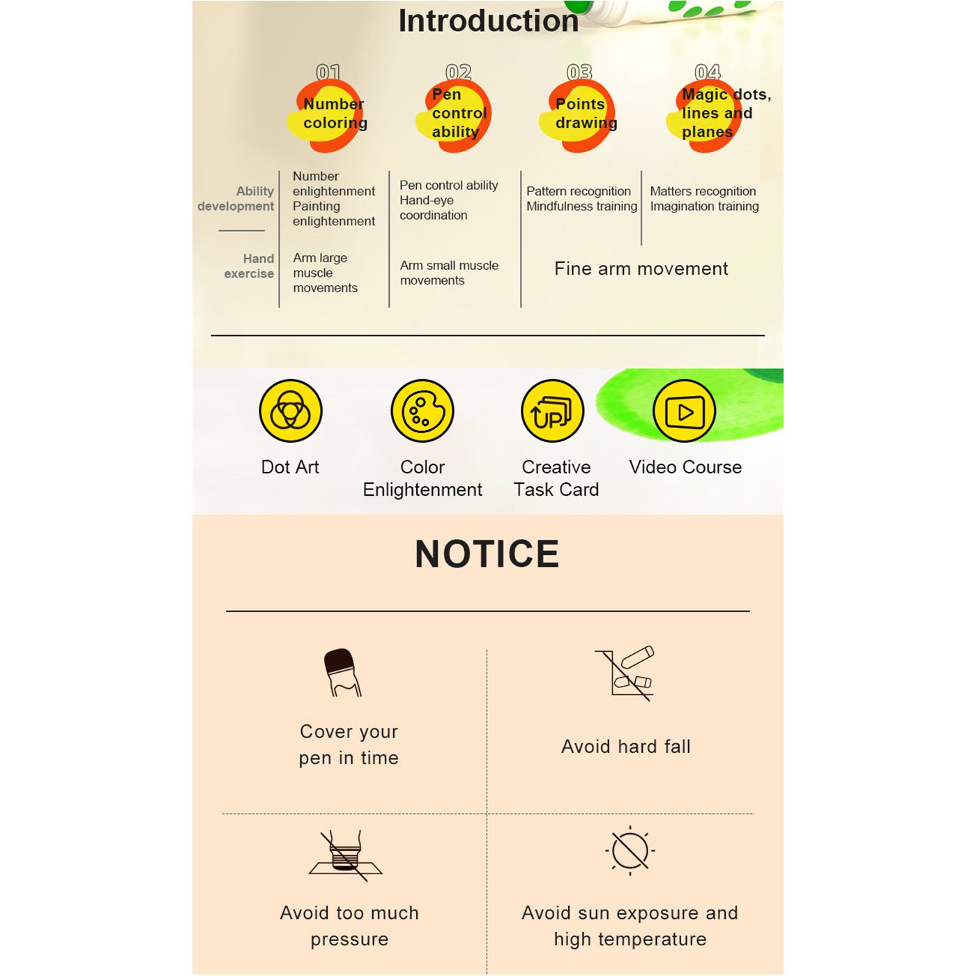 Magic Dot Pen 12 Colors - 0cm