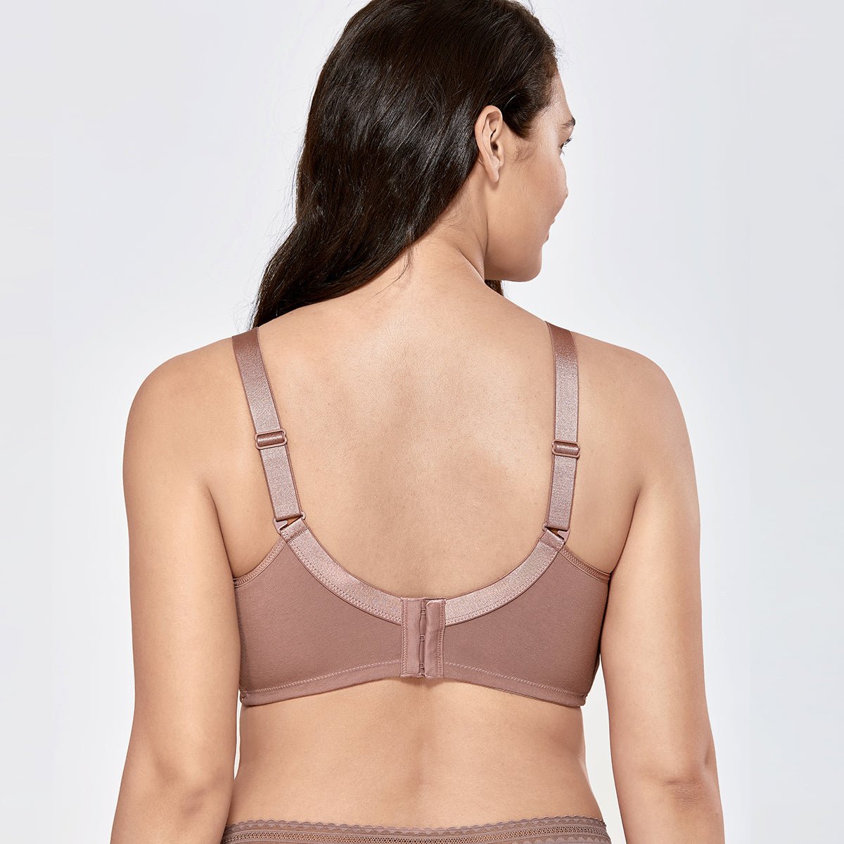 Mastectomy Pockets Wireless Brown Post Surgery Bra 0cm