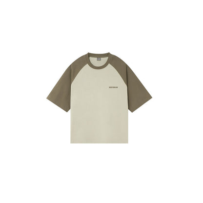 Moutain View Oversized Baseball Olive Tee - 0cm