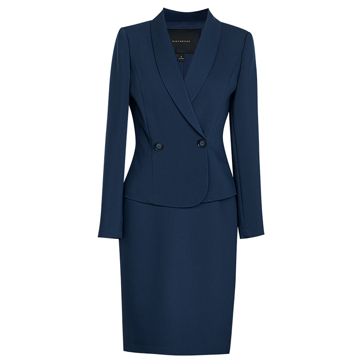 Navy Double Breasted Blazer and Pencil Skirt Set 0cm