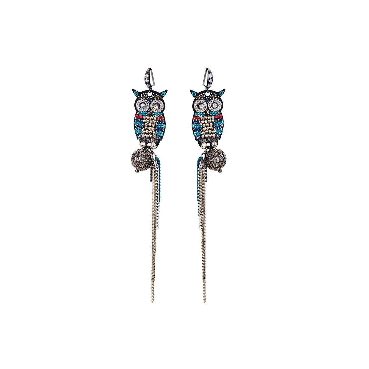 Night Owl Gold Earrings 0cm