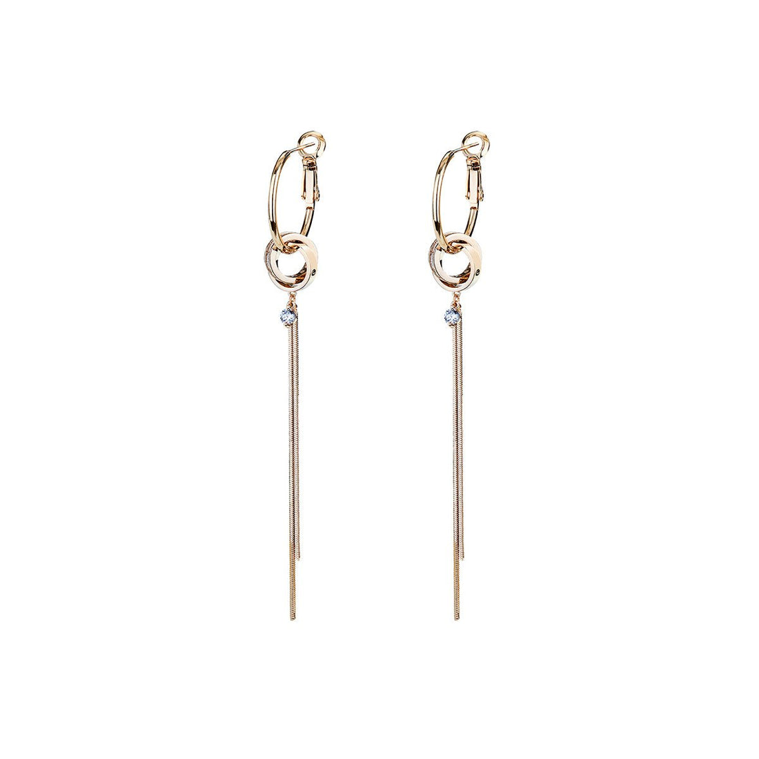 Out of Reach Gold Earrings - 0cm