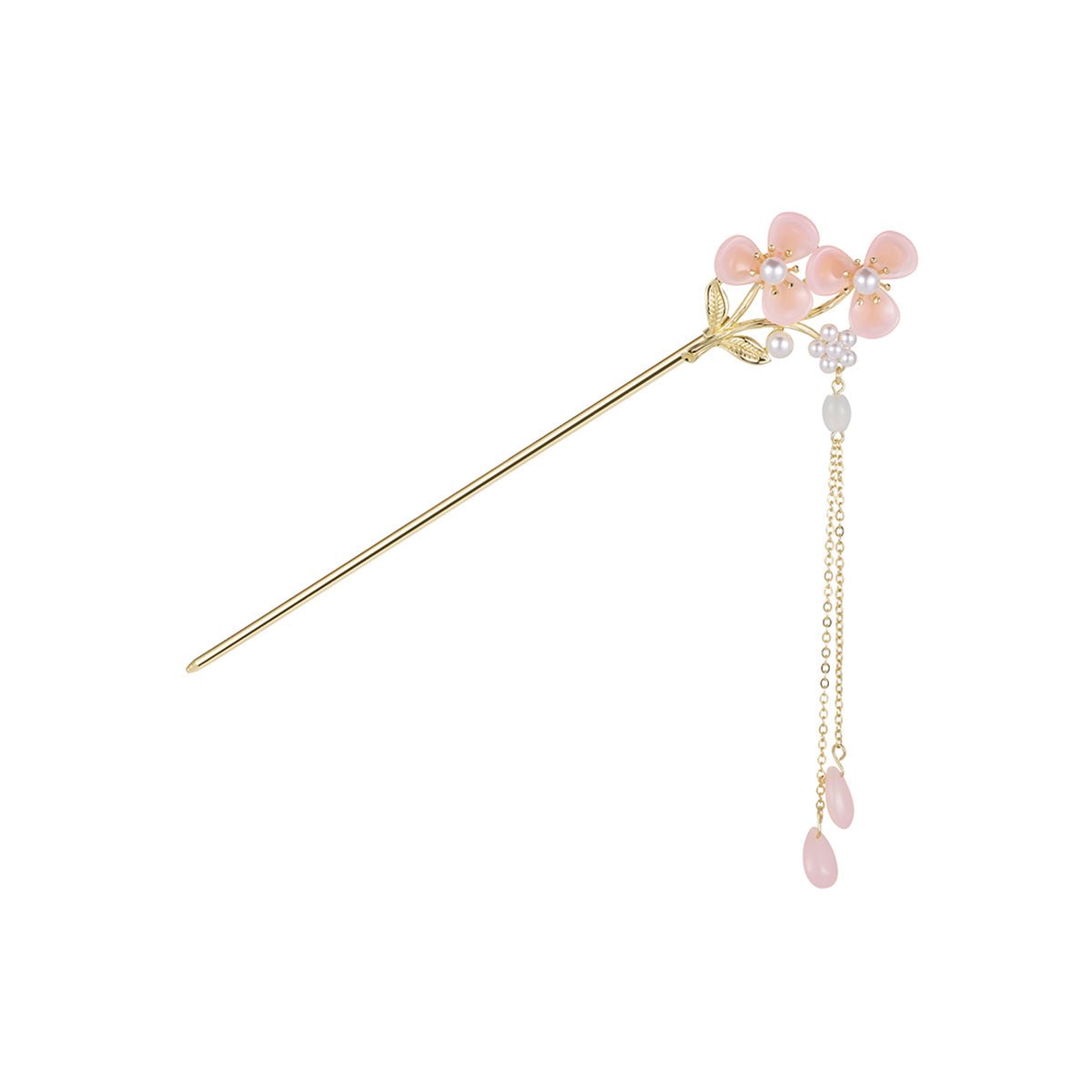 Peach Petal Poet Pink Hair Stick 0cm