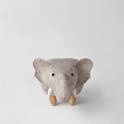 Playful Elephant Kids Grey Stool - 0cm