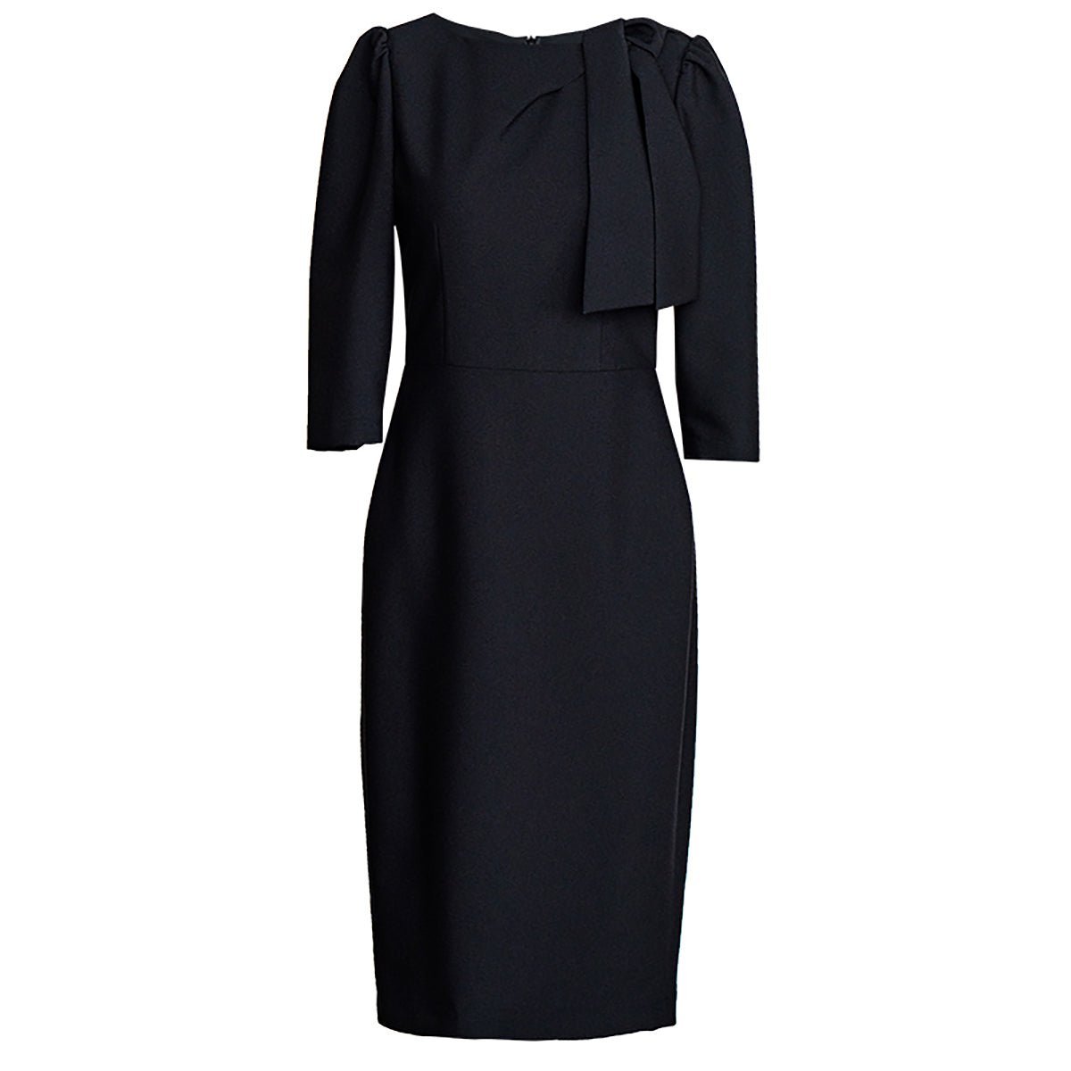 Pretty Knee Length Black Dress 0cm