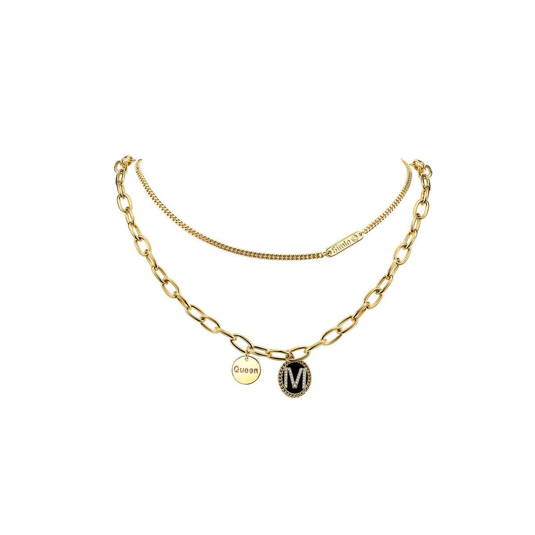 Queen M Gold Necklace - 0cm