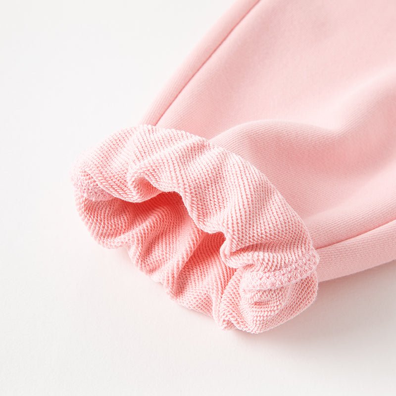 Rainbow Bunny Two-piece Girl Hooded Sweater Jacket & Pants Set - 0cm