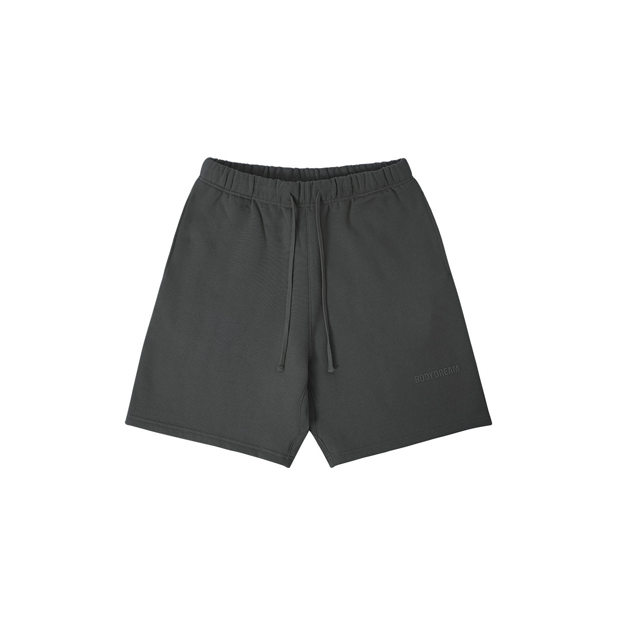 Relaxed Heavyweight Black Track Shorts 0cm