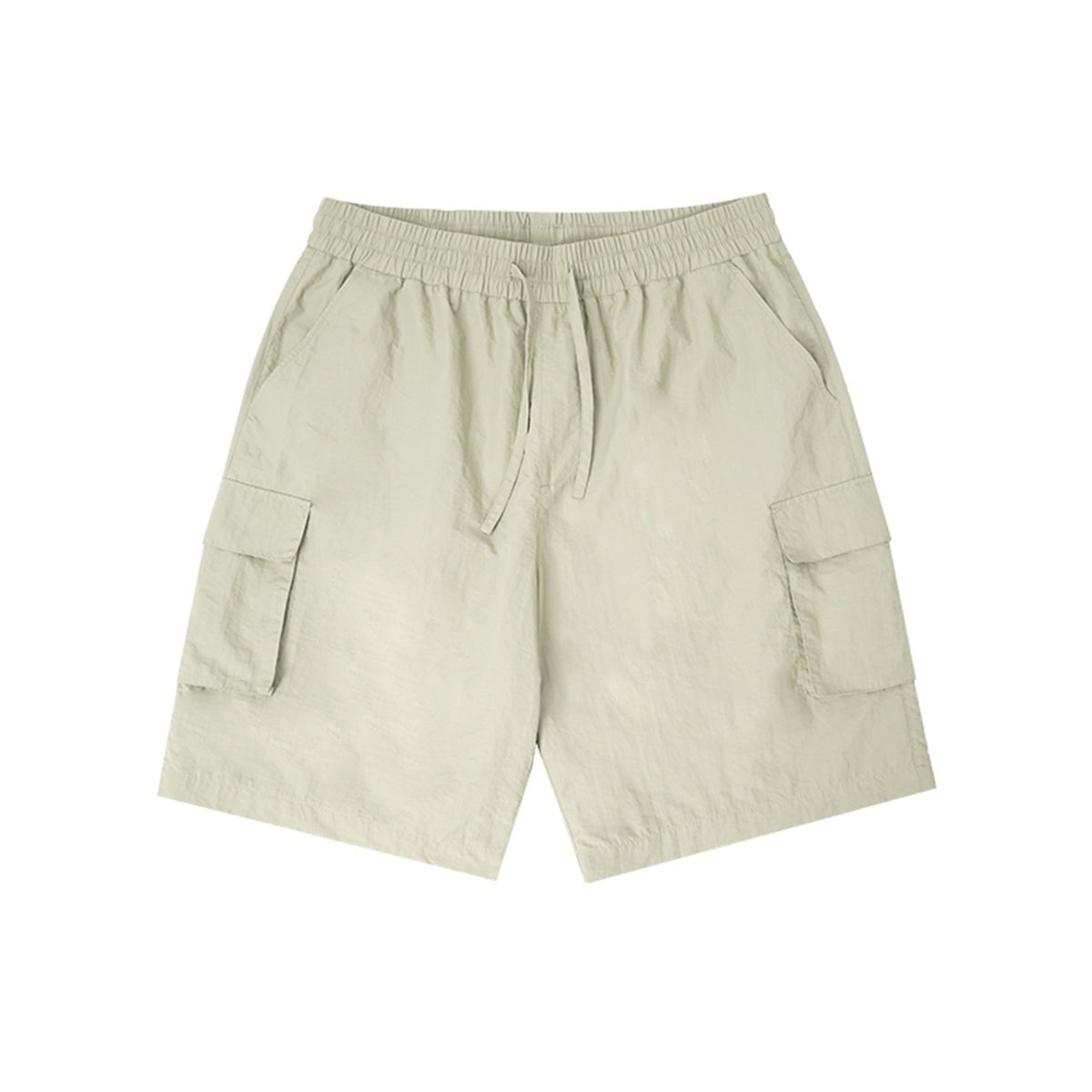 Retro Lightweight Woven Green Cargo Shorts 0cm