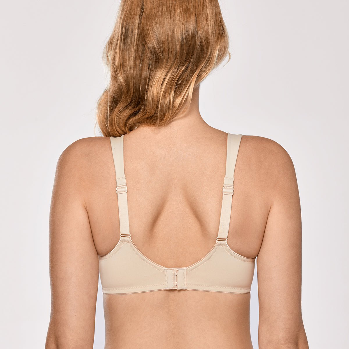 Side Boning Minimizer Underwire Non Padded Support Nude Full Coverage Bra 0cm