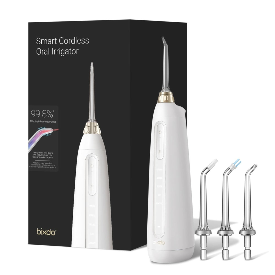 Smart Rechargeable Cordless 5 Mode White Oral Irrigator Water Flosser - 0cm