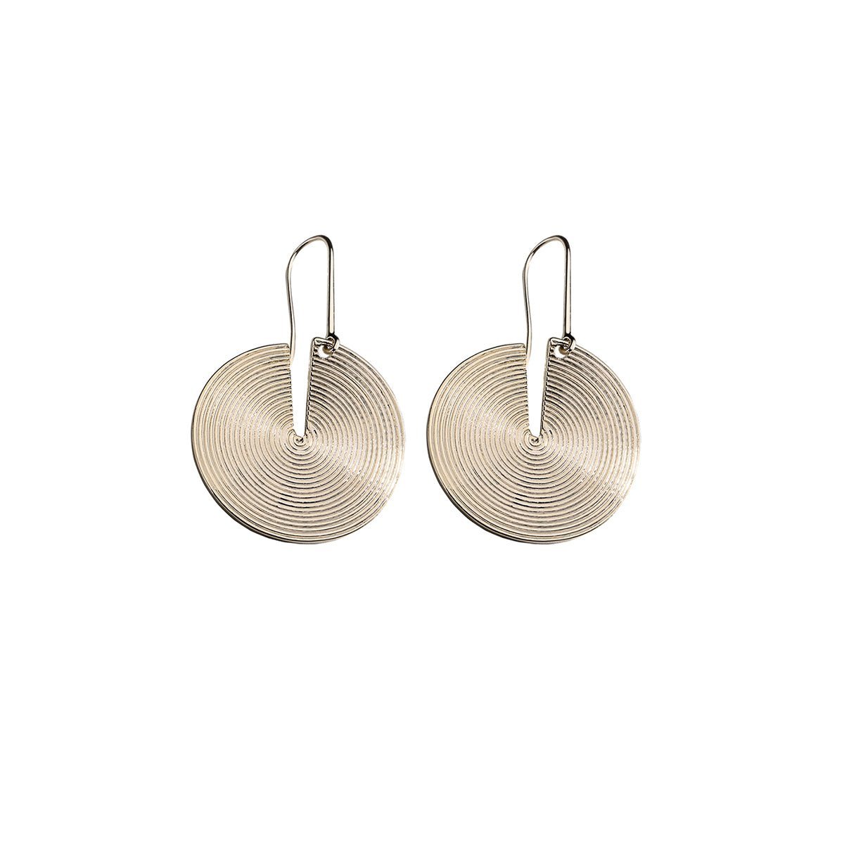 Spiral Dangle Gold Earring 0cm