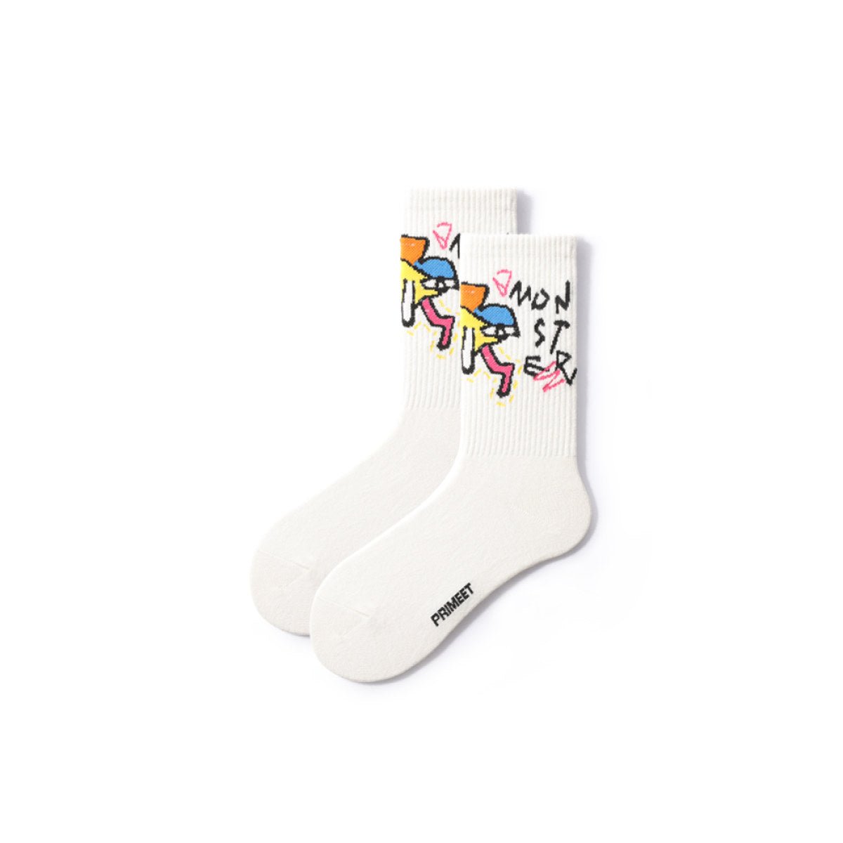 Street Soul All season Women White Crew Socks 0cm