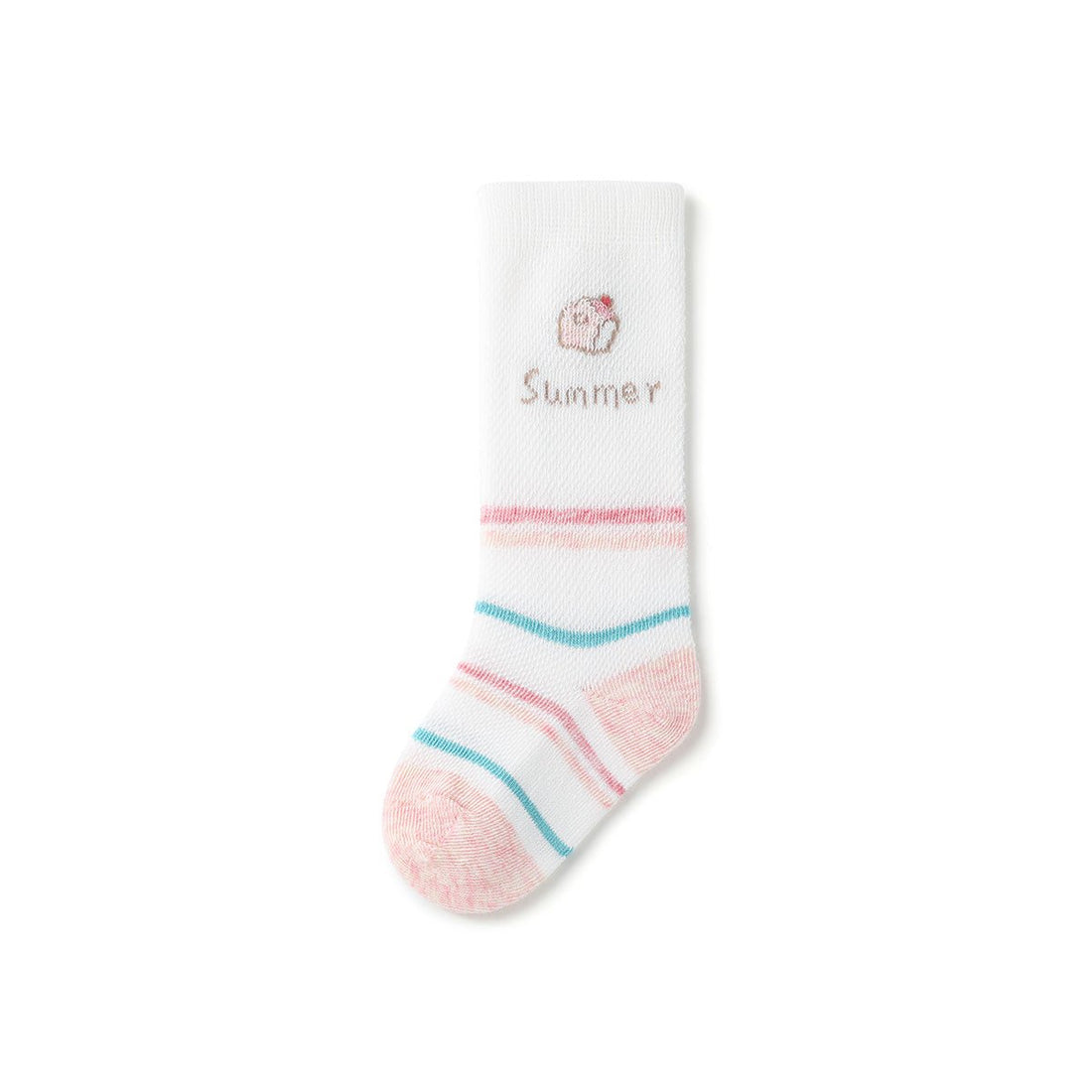 Sweet Summer Thin Mesh Breathable Baby Girl 3pcs Over The Knee Socks Set - 0cm