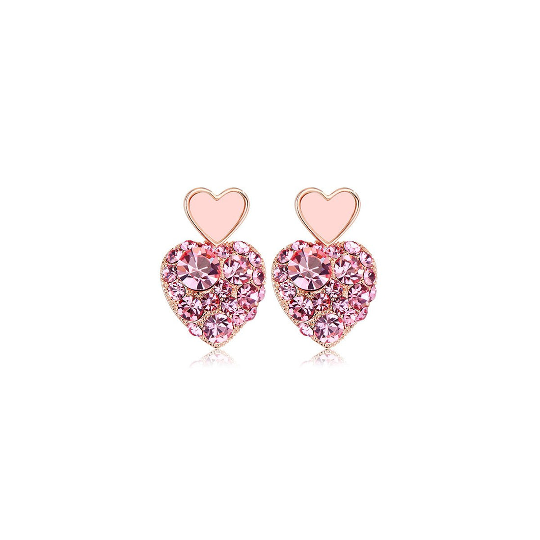 Sweetie Heart Pink Earrings - 0cm
