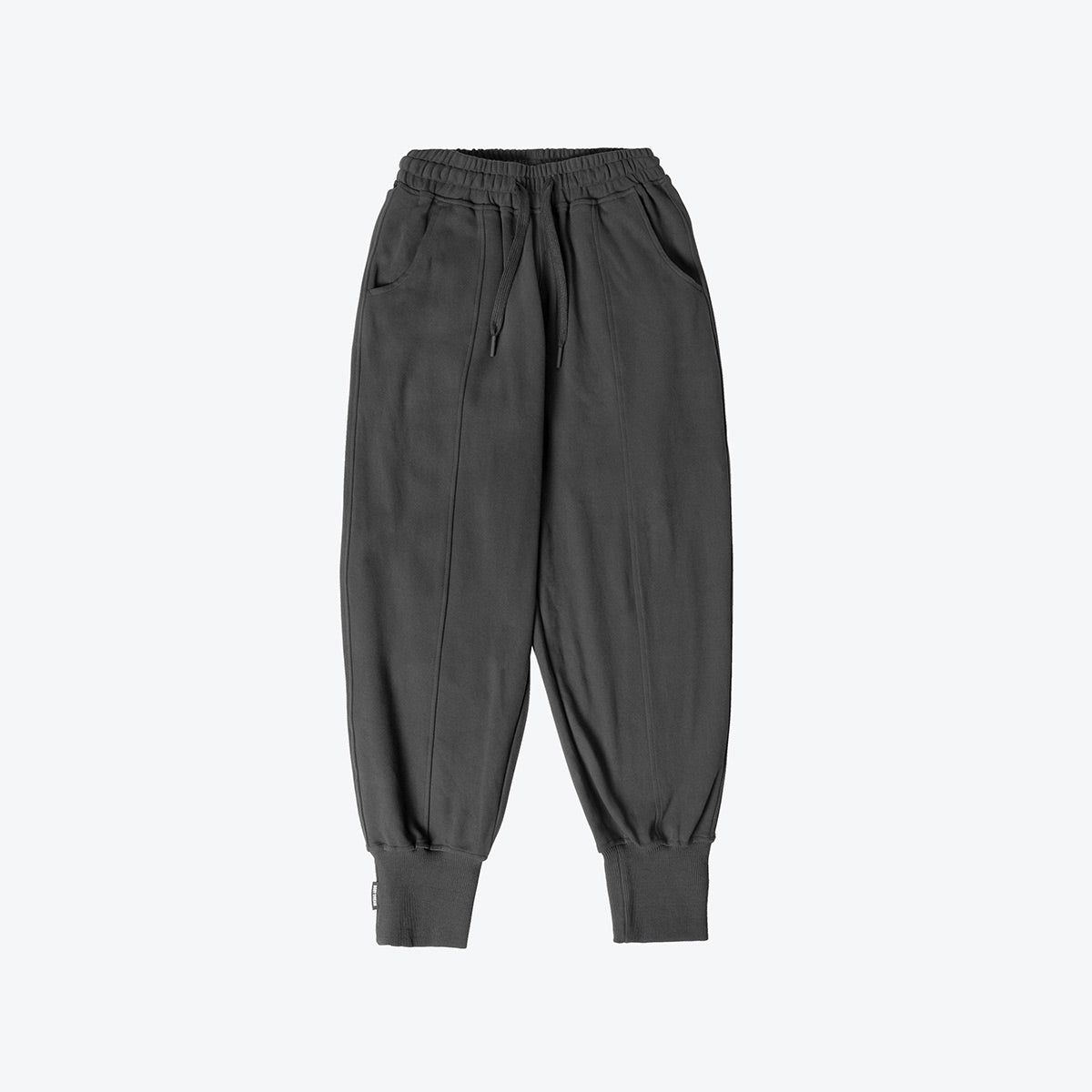 Symmetry Relaxed Fit Raised seam Charcoal Sweatpants 0cm