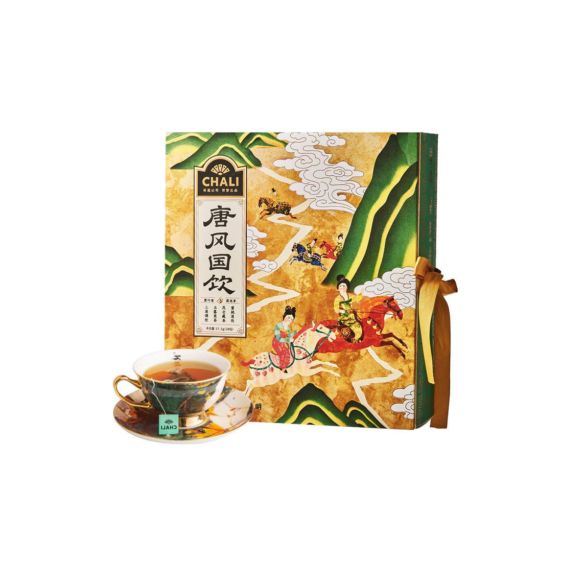Tang Dynasty Heritage 4 Flavoured Tea Gift Pack 57.5g (20 Tea Bags) - 0cm