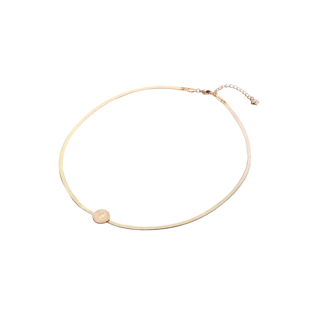 The Queen Rose Gold Necklace - 0cm