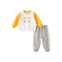 Tiger Emotion Two-piece Boy Yellow Sweater & Pants Set - 0cm