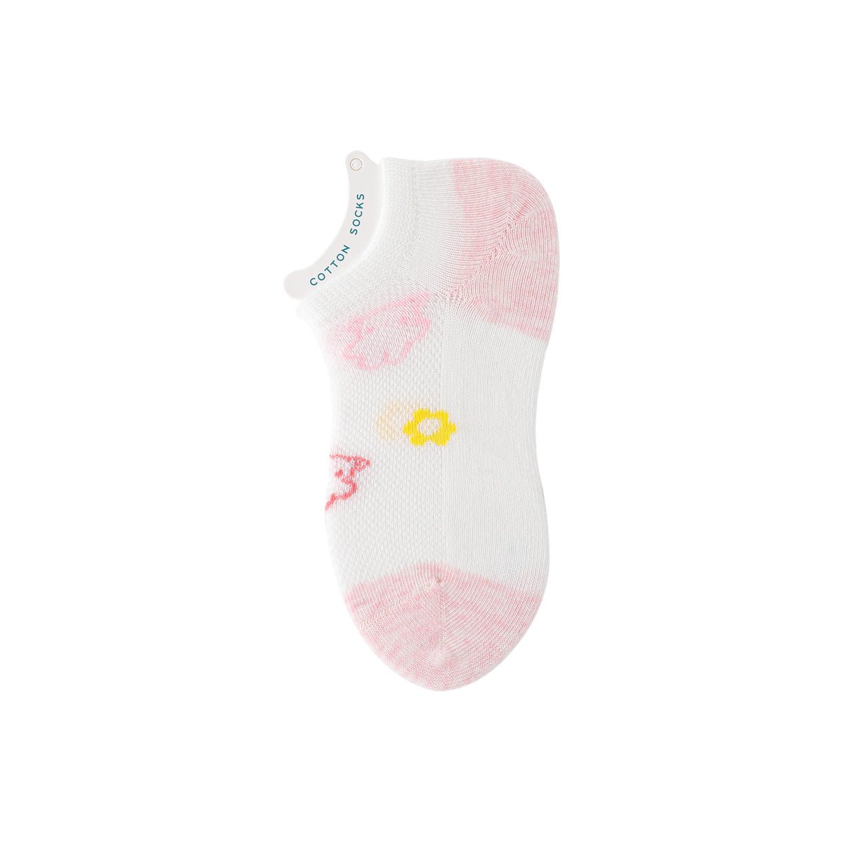 Tiny Bear Thin Mesh Breathable Girl 5pcs Ankle Socks Set - 0cm