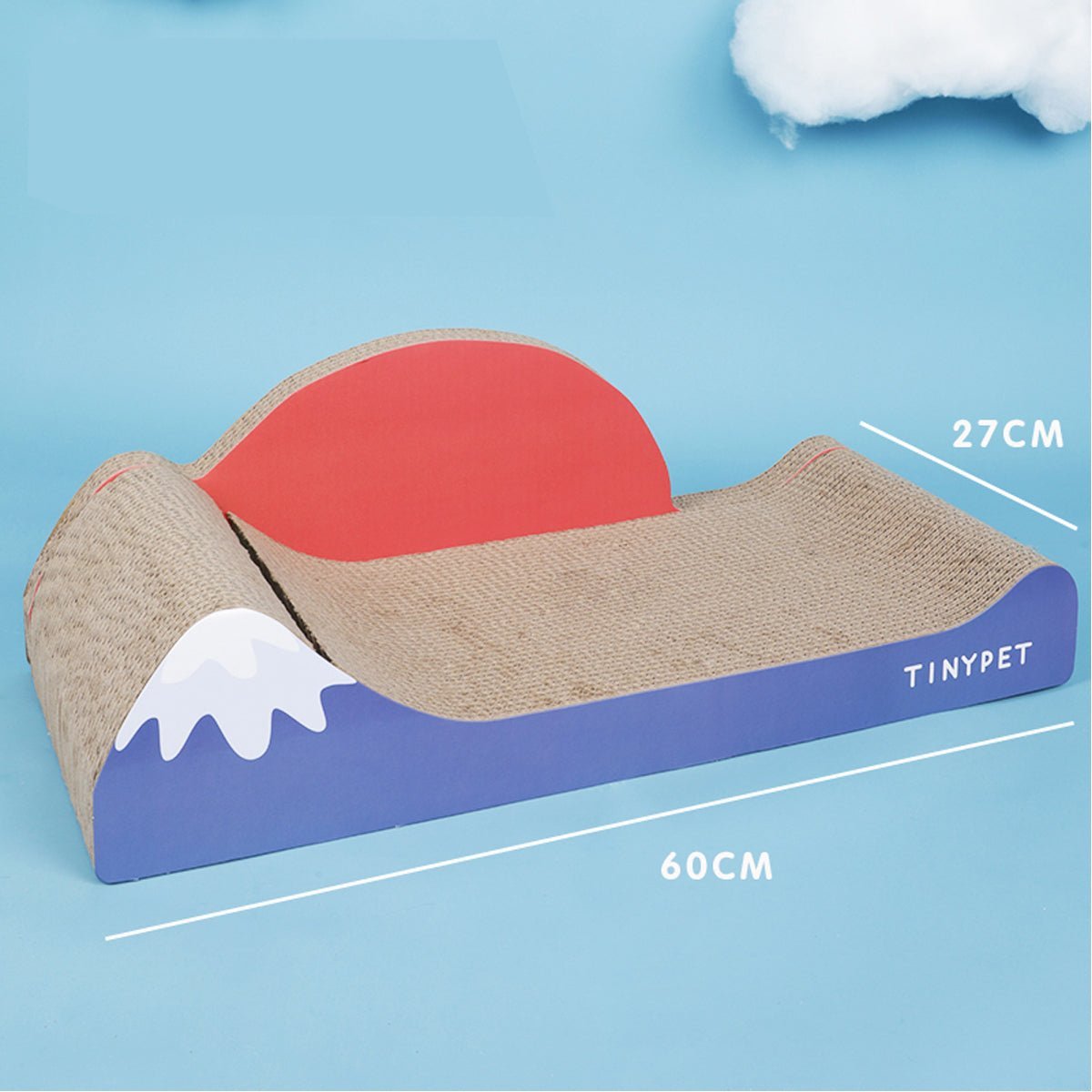 Under Mount Fuji Blue Cat Scratching Board 0cm