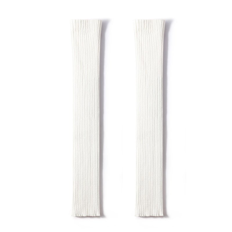 Urban Chic Women White Knitted Leg Warmers 0cm