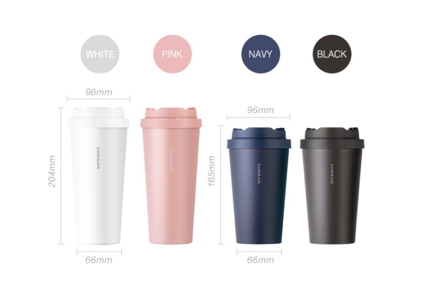 Vitality Onetouch 400ml Navy Insulated Travel Coffee Mug 0cm