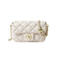 White Classy Quilted Leather Shoulder Bag - 0cm