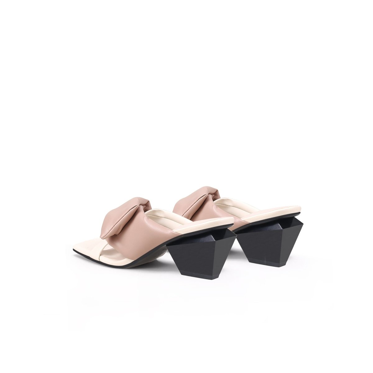 WRAP Padded Apricot Mules - 0cm