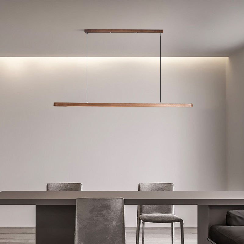 Geometric Solid Wood Tri-Color Pendant Light