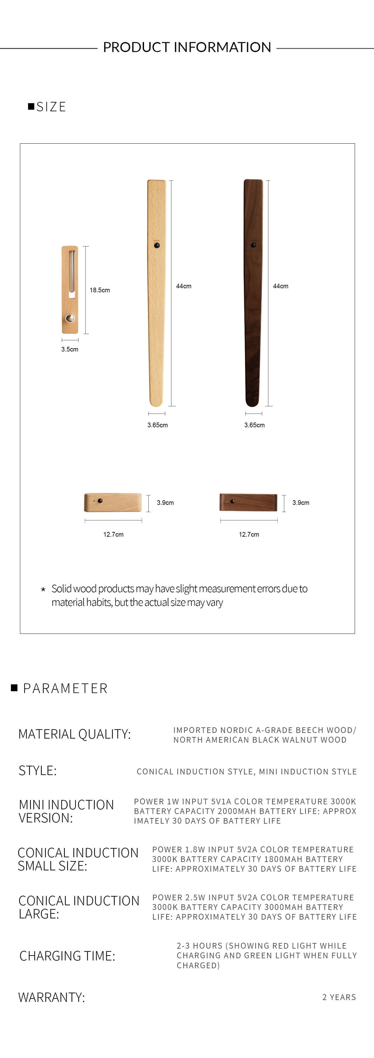 360 degree motion sensor solid wood vase wall light all 3