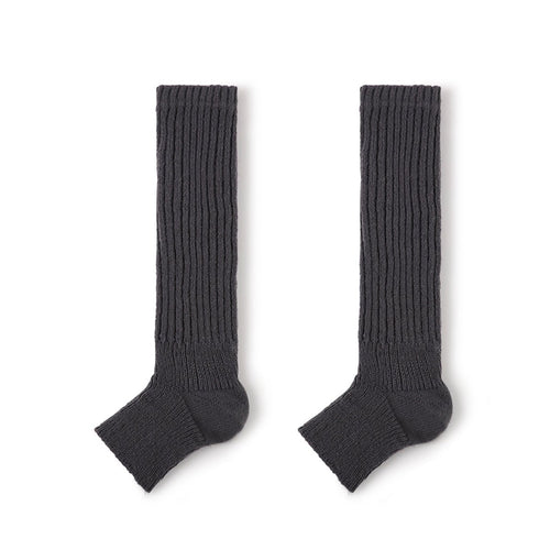 36cm Ribbed Long Crew Socks for Women – Autumn & Winter Cotton Blend Socks