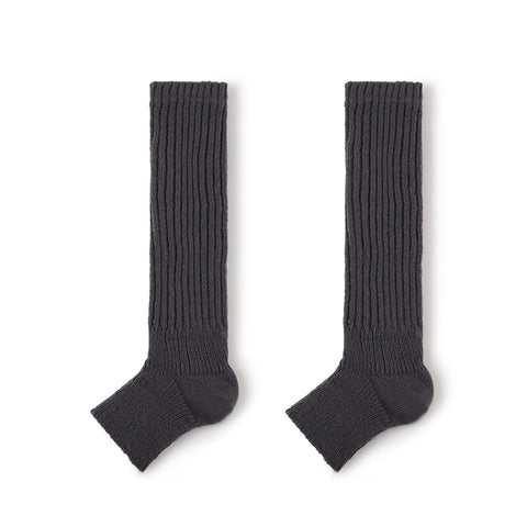 36cm Ribbed Long Crew Socks for Women – Autumn & Winter Cotton Blend Socks