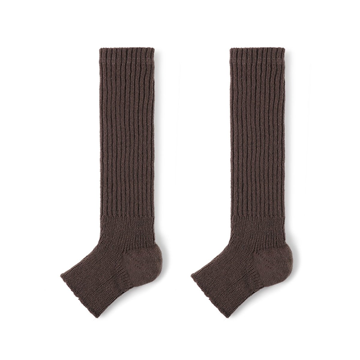 36cm Ribbed Long Crew Socks for Women – Autumn & Winter Cotton Blend Socks
