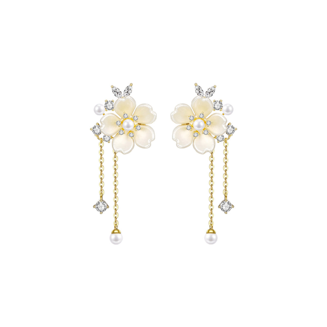 Exquisite Blossom Gold Earrings