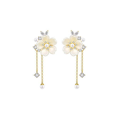 Exquisite Blossom Gold Earrings