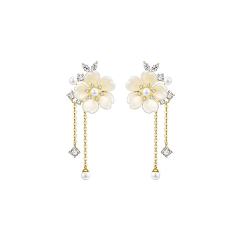 Exquisite Blossom Gold Earrings