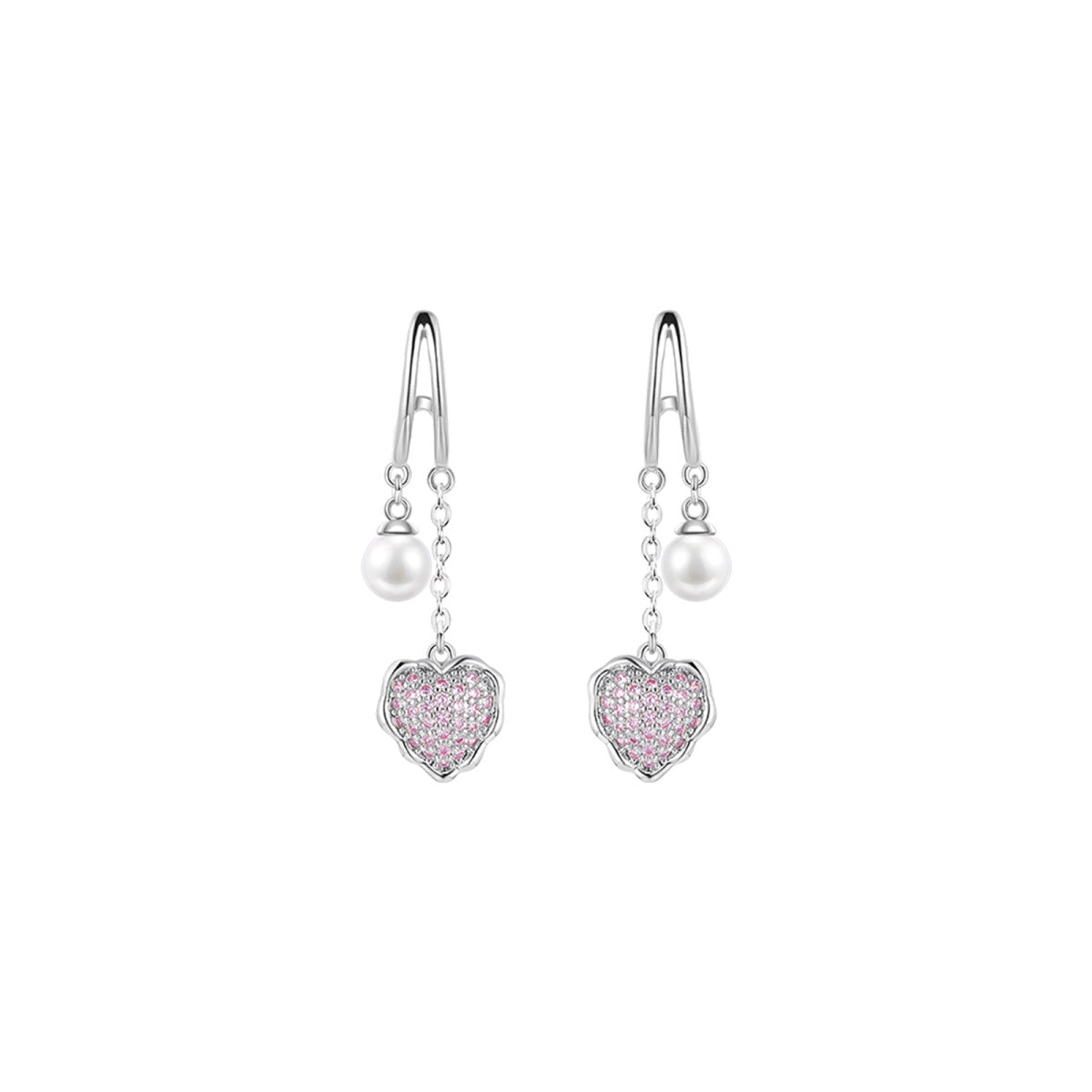 Sweet Treasures Drop Silver Earrings