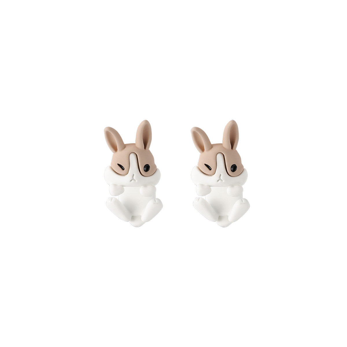 Cartoon Rabbit Mocha Earrings