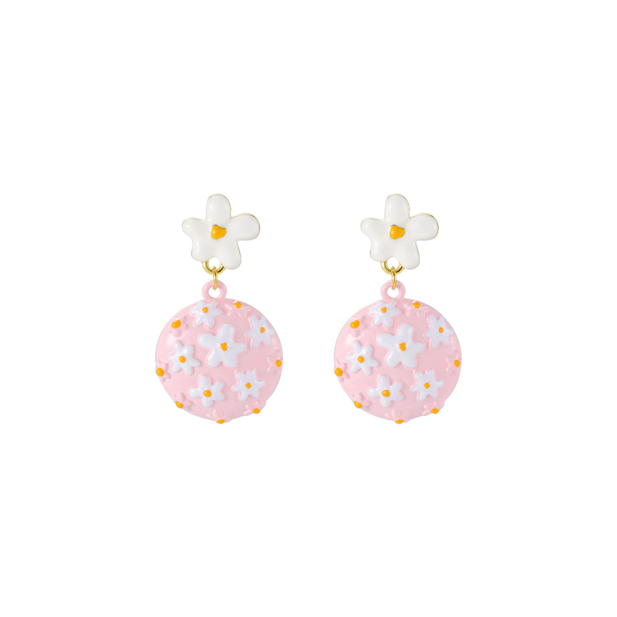 Spring In Shades Pink Earrings