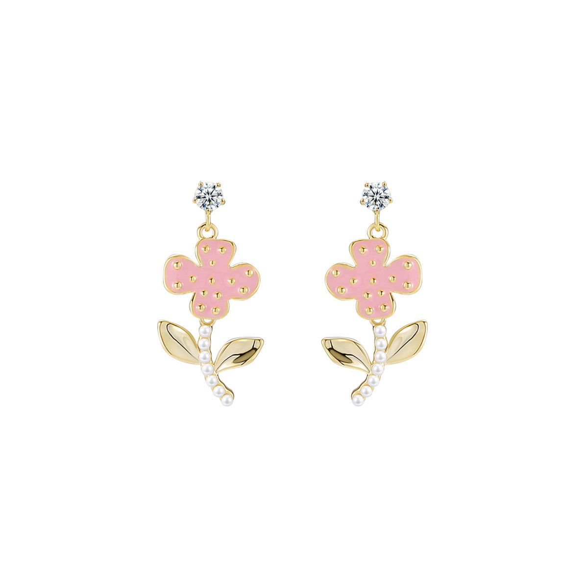 Grow Towards The Sun Pink Earrings