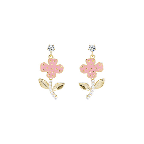 Grow Towards The Sun Pink Earrings